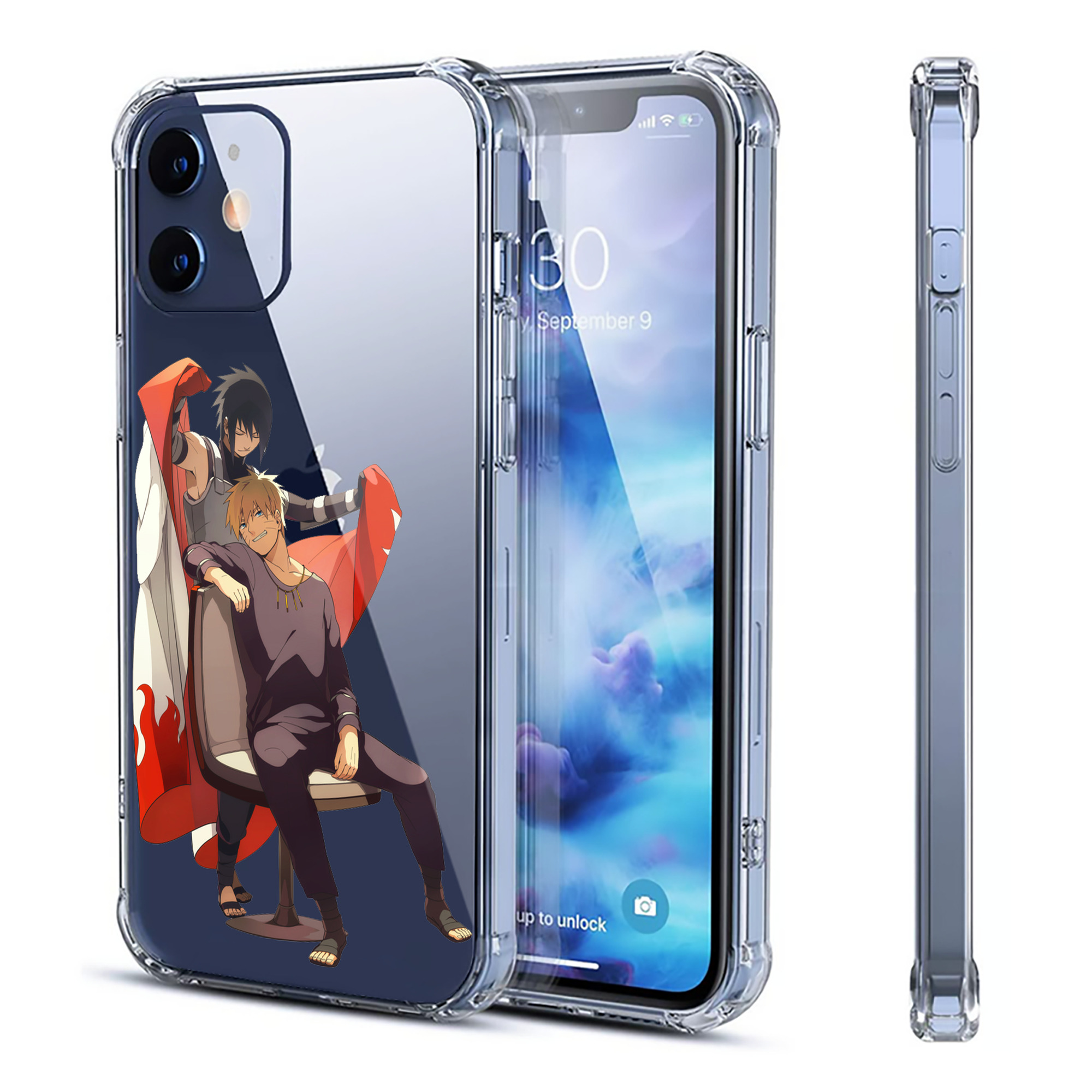 （画像用） NARUTO -ナルト- うずまき ナルト Uzumaki Naruto 【iPhone 12シリーズ対応】透明スマホケース（クリアソフトケース）